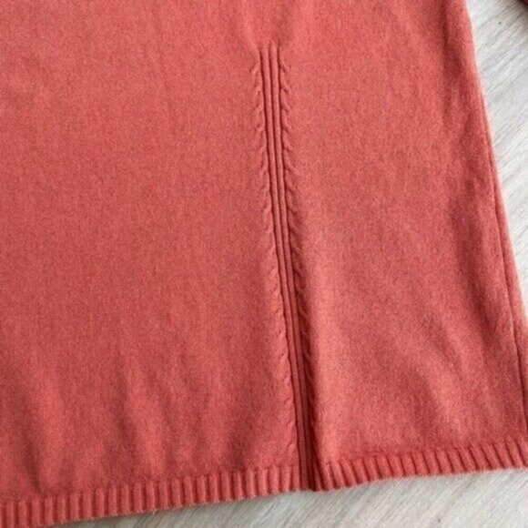 Oscar De La Renta Vintage Pullover Sweater Size Medium Burnt Orange Long Sleeves - Picture 7 of 16